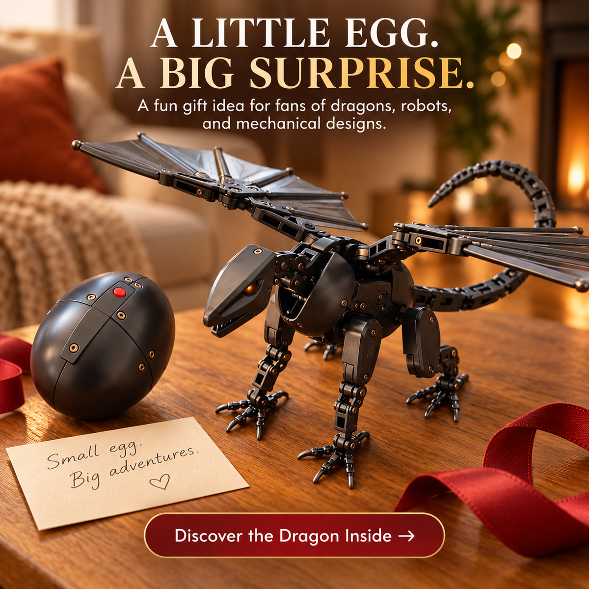 ๐ฅ๐ DragonMorph โ Egg to Dragon Transforming Mechanical Toy๏ผ๏ผ๏ผ