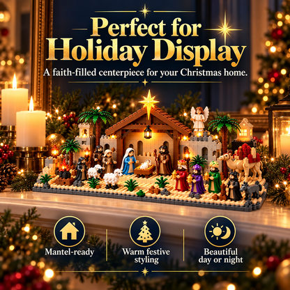 Nativity Advent Calendar – 24-Day Buildable Christmas Nativity Set